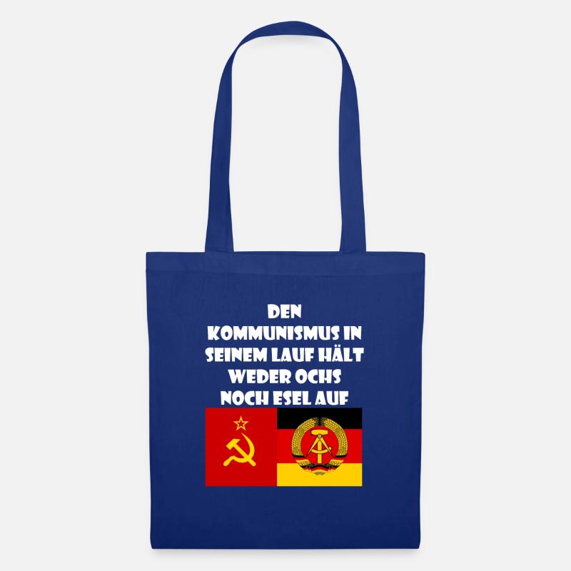 DDR Spruch Geschenk Ossi Sowjetunion - Stoffbeutel - Royalblau