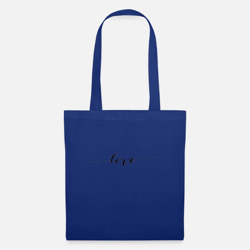 love - Stoffbeutel - Royalblau