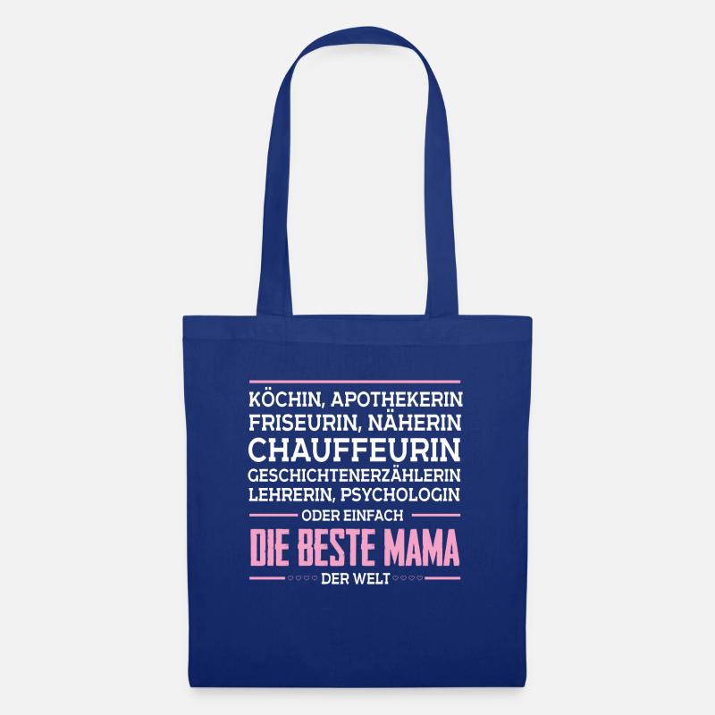 Die beste Mama der Welt - Stoffbeutel - Royalblau