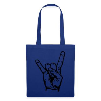 Rock Hand Musik Pommesgabel Festival Metal Music - Tote Bag - royal blue - Front