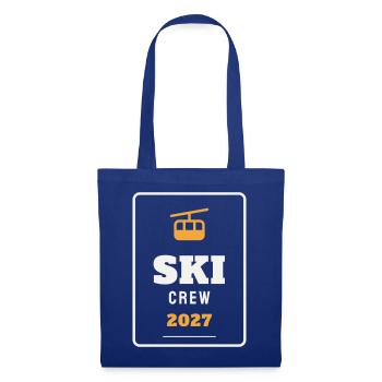 Ski Crew 2027 Gondel Badge Skiurlaub Wintersport - Stoffbeutel - Royalblau - Vorne