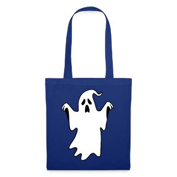 Halloween Gespenst Halloween T-shirt Geschenkidee  - Stoffbeutel - Royalblau - Vorne