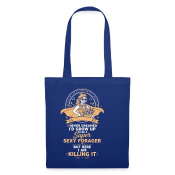 Super sexy Sammlerin Pilzsammlerin Frauen T-Shirt - Stoffbeutel - Royalblau - Vorne