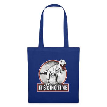 Dinosaurier T-Rex Its dino time - Stoffbeutel - Royalblau - Vorne