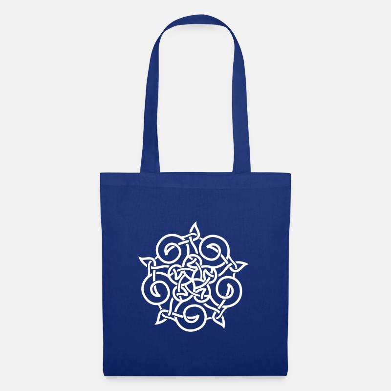 keltisches Symbol - Stoffbeutel - Royalblau