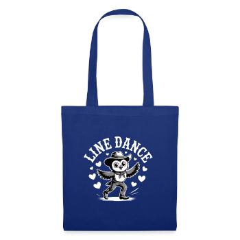 Line Dance Owl Funny Owl Dances Line Dance - Tote Bag - royal blue - Front