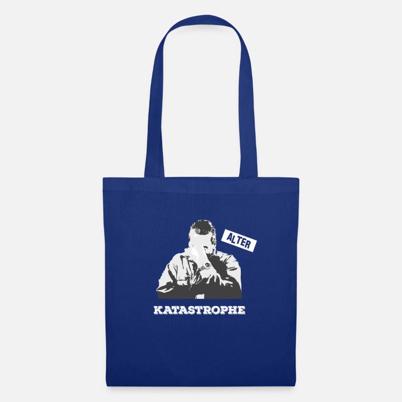 Retro vintage Alter Katastrophe Facepalm - Stoffbeutel - Royalblau