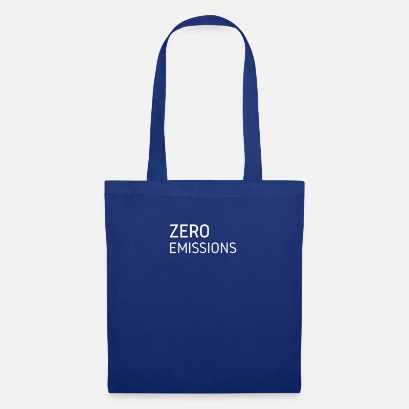 Zero Emissions Elektro Auto - Stoffbeutel - Royalblau