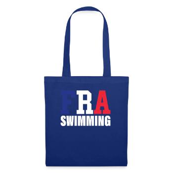 Swimming - FRA French Flag & Swimmers - - Tote Bag - royal blue - Front