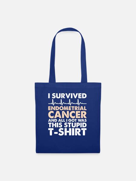 Survivor - Uteruskrebsbewusstsein - Stoffbeutel - Royalblau