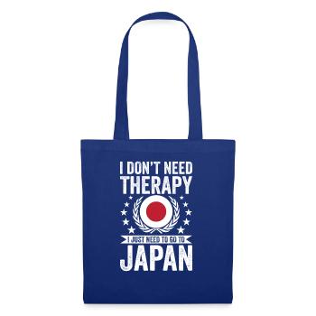 Je n’ai pas besoin de thérapie, juste au Japon - Sac en tissu - bleu royal - Devant
