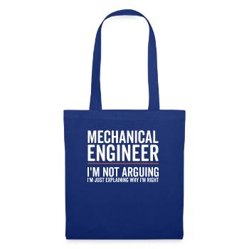 Just Explaining - Mechanical Engineer - Tote Bag - royal blue - Front