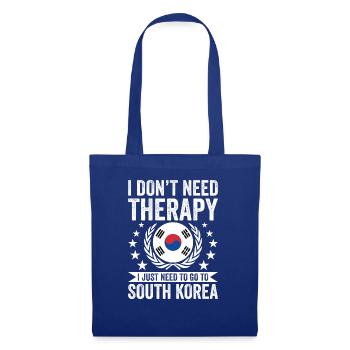 I don't need therapy, just go to Korea - Tote Bag - royal blue - Front