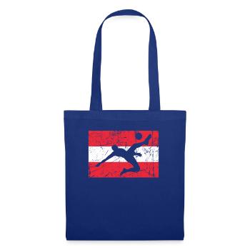 Autriche Drapeau autrichien - Football - Sac en tissu - bleu royal - Devant