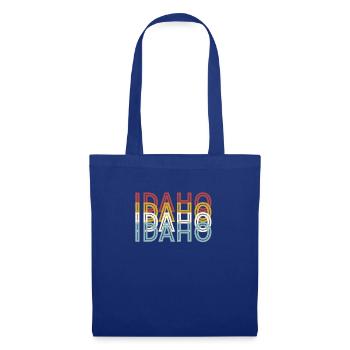 US 70er Retro State Vintage Idaho - Stoffbeutel - Royalblau - Vorne