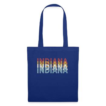 US 70s Retro State Vintage Indiana - Sac en tissu - bleu royal - Devant