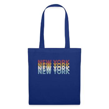 US 70s Retro State Vintage New York - Sac en tissu - bleu royal - Devant