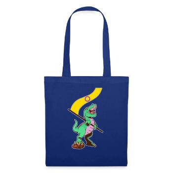 LGBTQ-Flagge - Dinosaurier Intersexuell - Stoffbeutel - Royalblau - Vorne