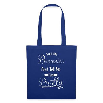 Tell Me, I'm Pretty - Food Brownies - Tote Bag - royal blue - Front