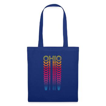 Retro Nostalgic USA State - Rainbow Ohio - Tote Bag - royal blue - Front