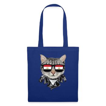 Cat Egypt Flag Lunettes de soleil - Sac en tissu - bleu royal - Devant