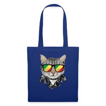 Lunettes de soleil pour chat avec drapeau du Congo - Sac en tissu - bleu royal - Devant