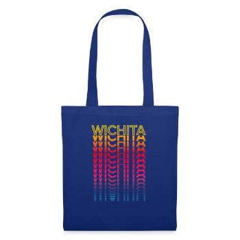 Retro Nostalgic USA City - Rainbow Wichita - Tote Bag - royal blue - Front