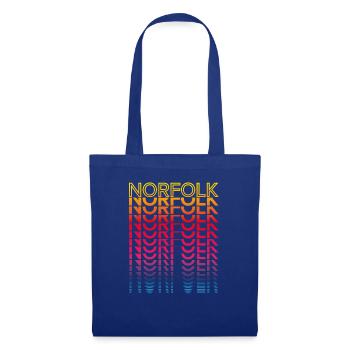 Retro Nostalgic USA City - Rainbow Norfolk - Tote Bag - royal blue - Front