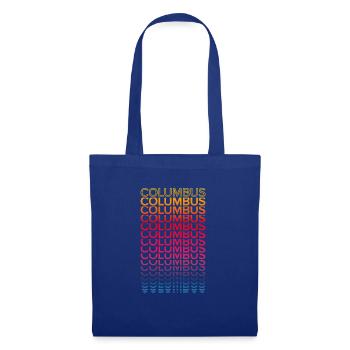 Retro Nostalgic USA City - Rainbow Columbus - Sac en tissu - bleu royal - Devant