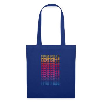 Retro Nostalgic USA City - Rainbow Nashville - Sac en tissu - bleu royal - Devant