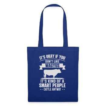Personnes intelligentes - Kuh-Wagyus - Sac en tissu - bleu royal - Devant