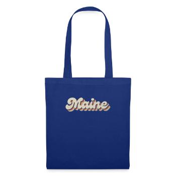 Vintage Hippie 70s USA State - Retro Maine - Tote Bag - royal blue - Front