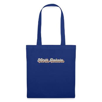 Vintage Hippie 70s USA État - Rétro Dakota du Nord - Sac en tissu - bleu royal - Devant