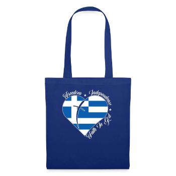 Freedom Faith in God - Greece - Tote Bag - royal blue - Front