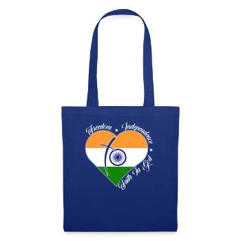 Freedom Faith in God - India - Tote Bag - royal blue - Front