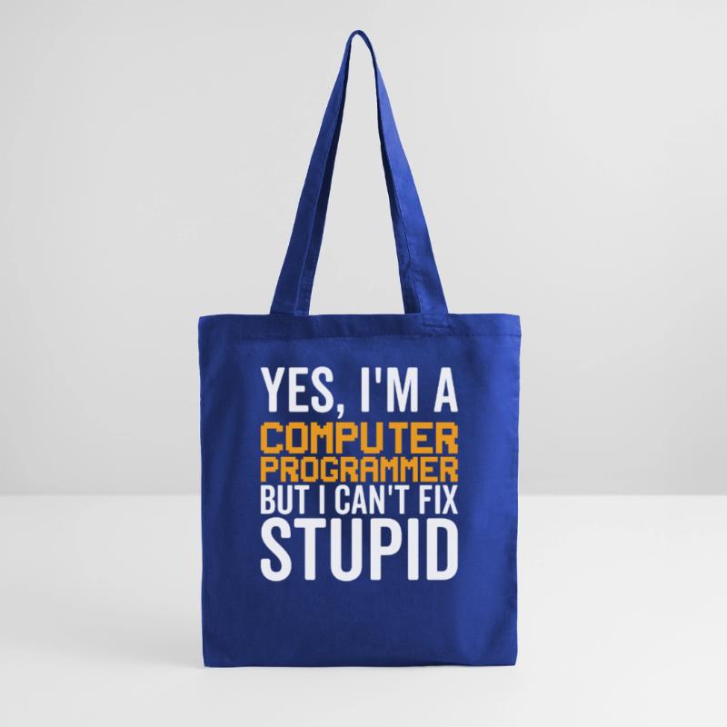 Stupid - Computer Programmer Tote Bag