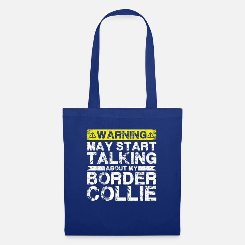 Apropos Border-Collie - Stoffbeutel - Royalblau