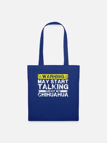 Apropos Chihuahua - Stoffbeutel - Royalblau