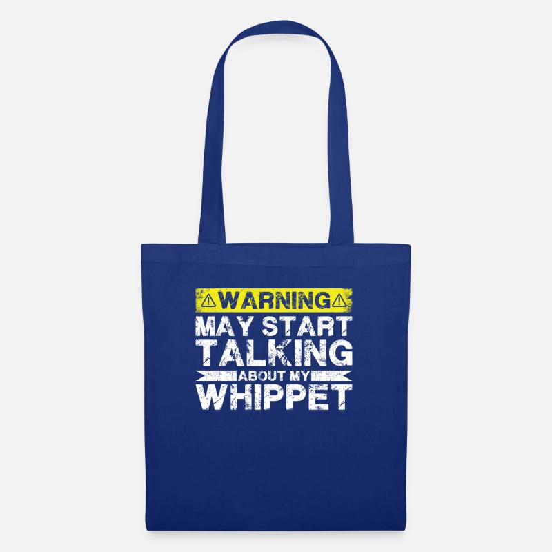 Über Whippet Sprechen - Stoffbeutel - Royalblau
