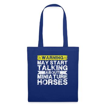 Talk about miniature horse - Tote Bag - royal blue - Front