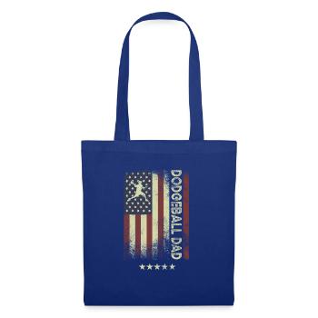 Drapeau américain - Dodgeball Dad - Sac en tissu - bleu royal - Devant