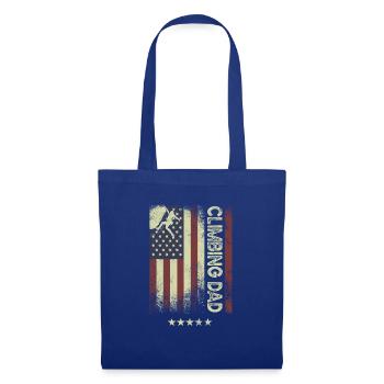 Drapeau américain des États-Unis - Père grimpeur - Sac en tissu - bleu royal - Devant