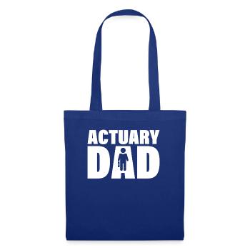 Job - Actuary Dad - Tote Bag - royal blue - Front