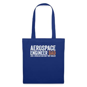 Père - ingénieur aérospatial - Sac en tissu - bleu royal - Devant