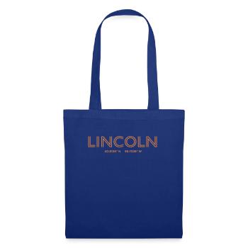 USA City Coordinates - Lincoln - Tote Bag - royal blue - Front