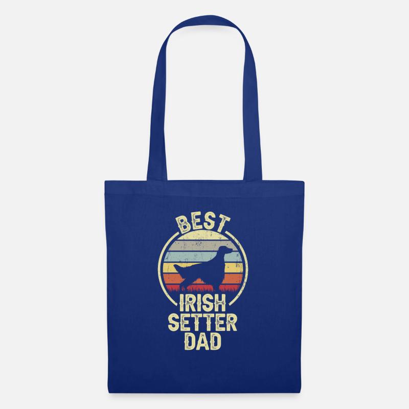 Bester Hund Dad - Irish Setter - Stoffbeutel - Royalblau