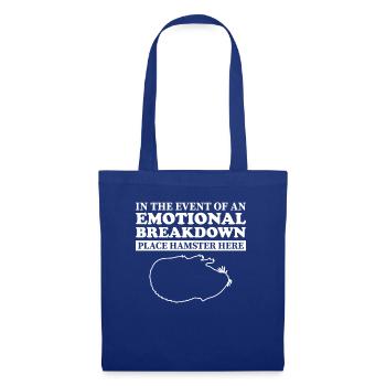 Émotionnel - Papa Mama Hamster - Sac en tissu - bleu royal - Devant