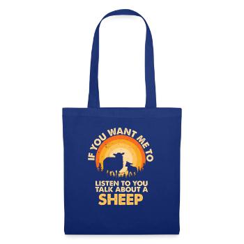 Listen to Talk About Animal Sheep - Tote Bag - royal blue - Front