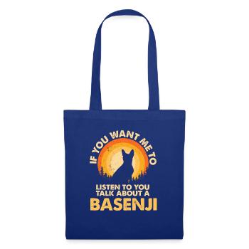 Talk about dog Basenji - Tote Bag - royal blue - Front