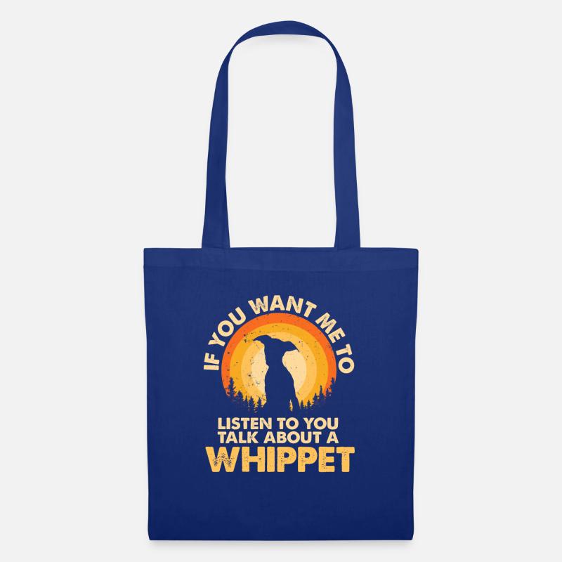 Sprechen Sie Über Hund Whippet - Stoffbeutel - Royalblau